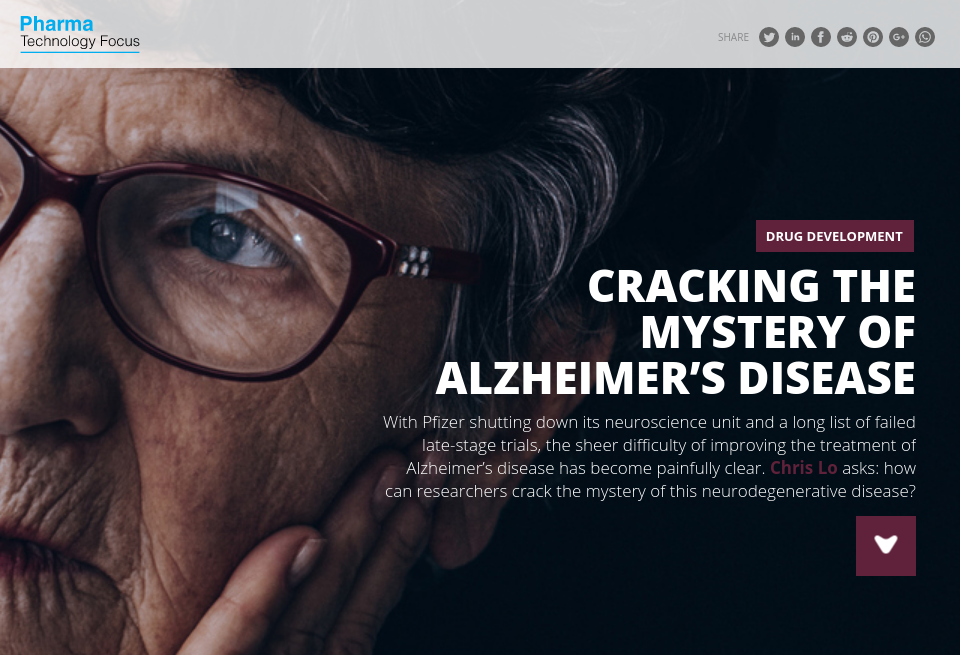 Cracking the mystery of Alzheimer's disease - Pharma Technology Focus ...