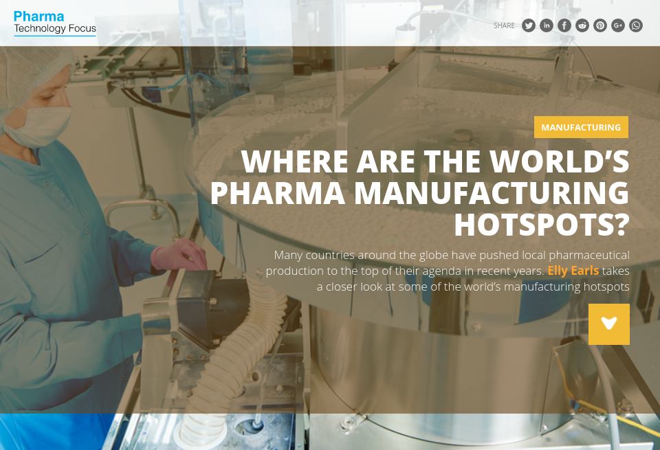 Where are the world's pharma manufacturing hotspots? Pharma