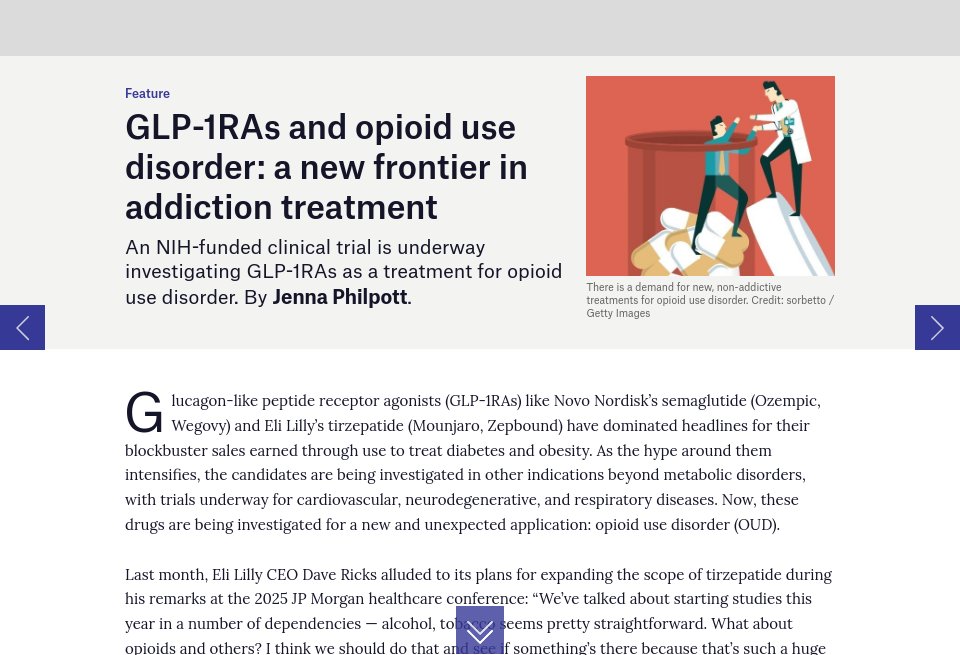 does tirzepatide help with addiction GLP-1RAs and opioid use disorder: a new frontier in addiction treatment -  Pharma Technology Focus | Issue 153