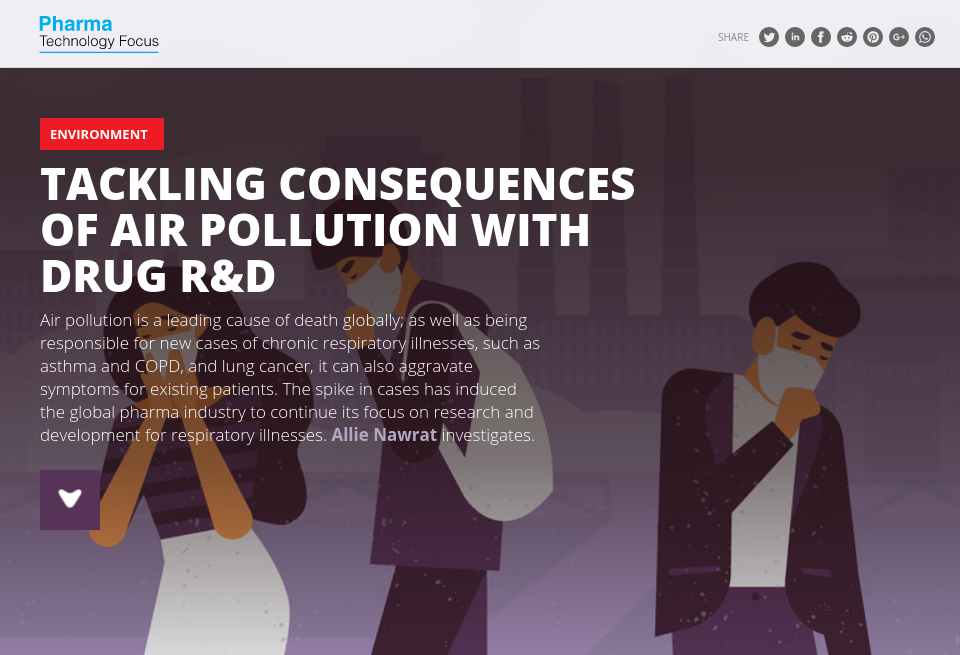 Tackling consequences of air pollution with drug R&D - Pharma ...