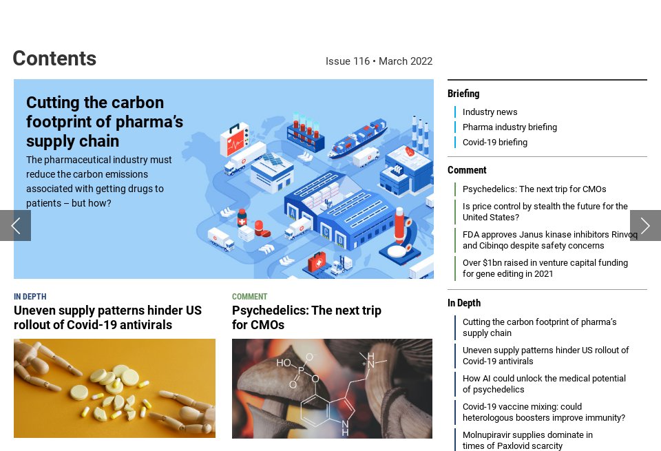 Cutting the carbon footprint of pharma’s supply chain - Pharma ...