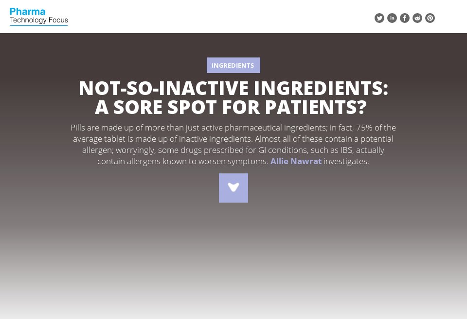Not-so-inactive ingredients: a sore spot for patients? - Pharma ...