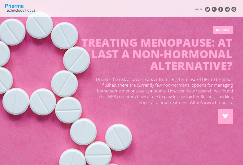 Treating menopause at last a nonhormonal alternative? Pharma