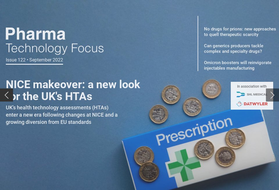 Next issue - Pharma Technology Focus | Issue 122 | September 2022